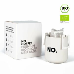No Coffee – Premium Bio Kaffee in Drip Bags – mit Wasser entkoffeiniert – 10Stk.